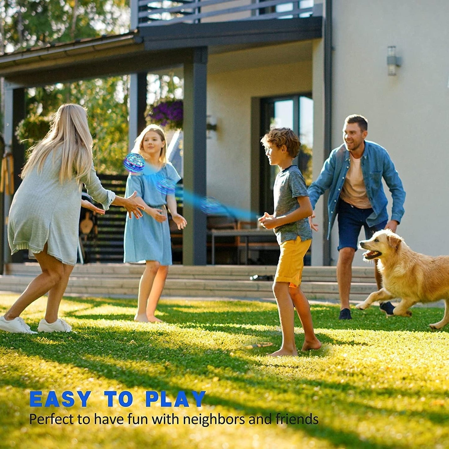 Flying Spinner Toy with LED Lights – Outdoor & Indoor Fun | ম্যাজিক উড়ন্ত বল