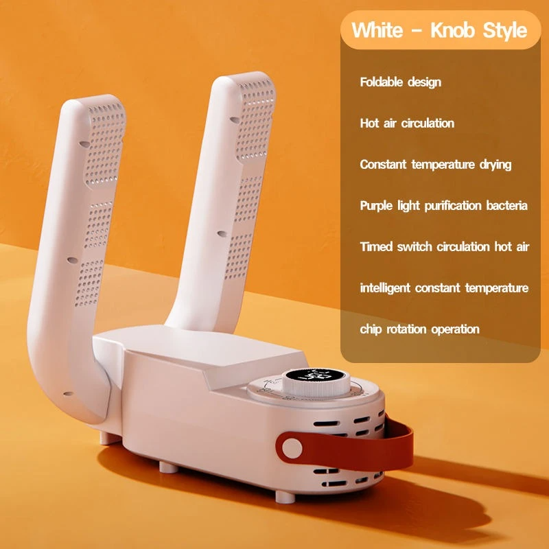 Electric Shoe & Boot Dryer — Foldable Telescopic Design with Smart Timer & Deodorizer