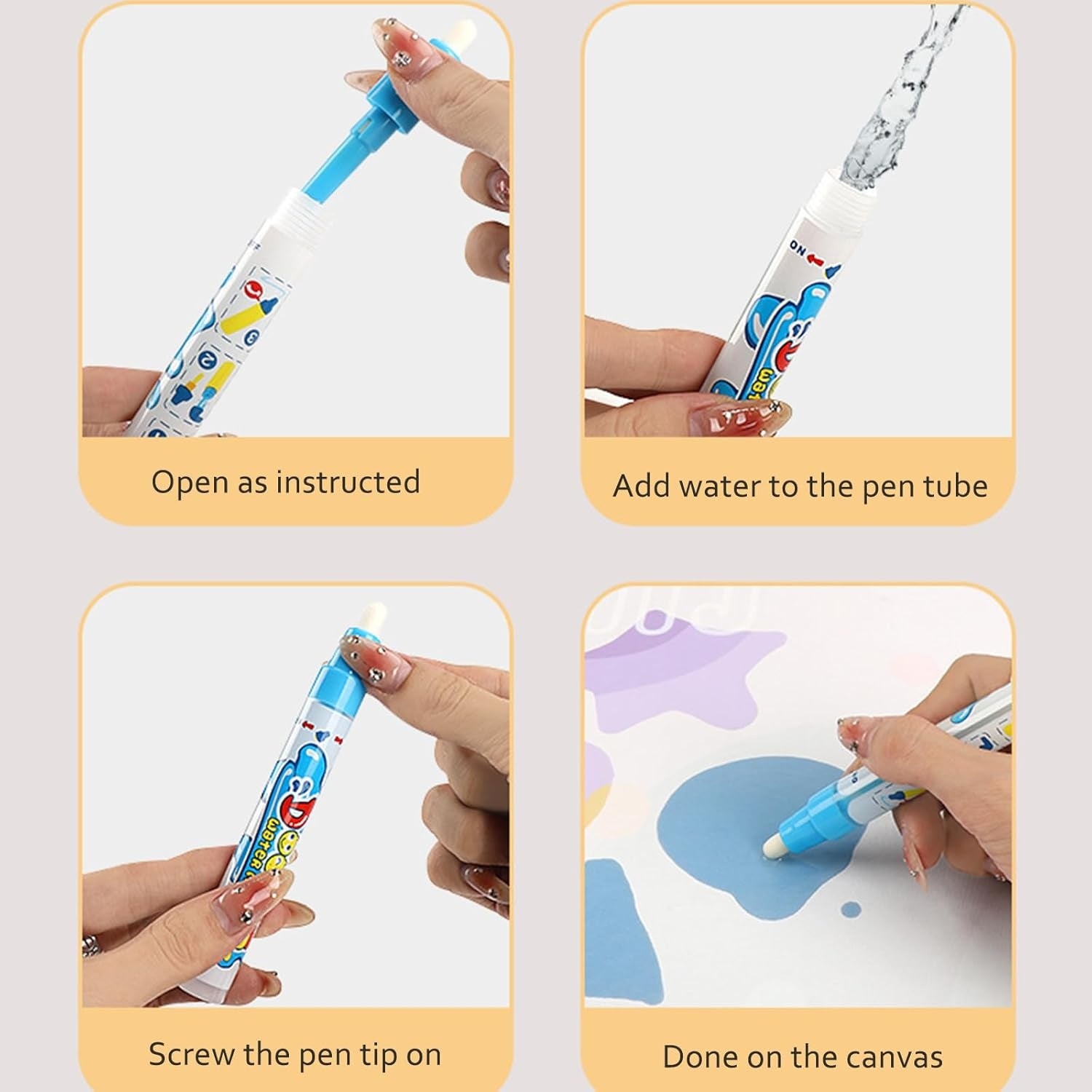 Magic Reusable Water Drawing Mate Book for Kids || 80x100 CM