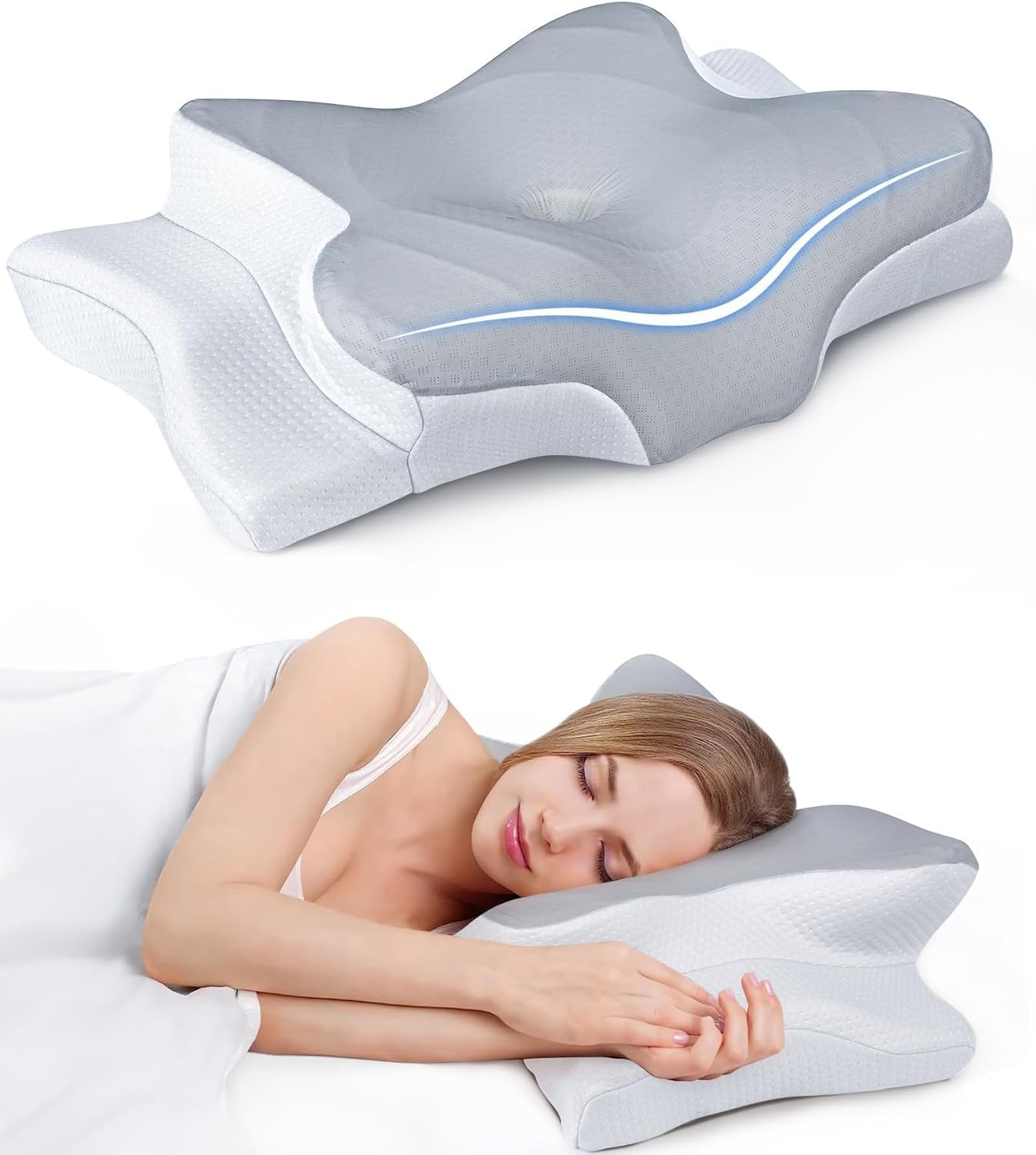 Ergonomic Memory Foam Pillow | Premium Neck & Shoulder Support
