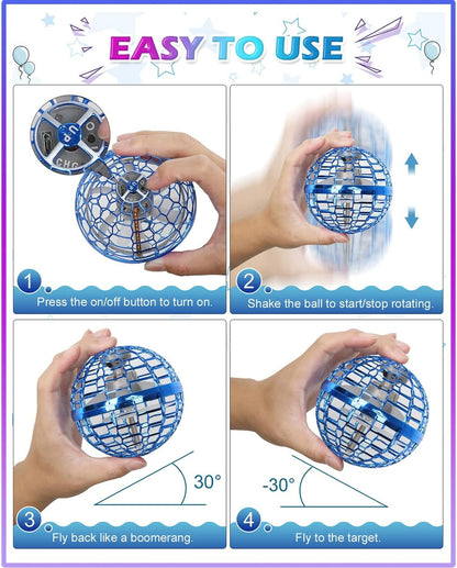 Flying Spinner Toy with LED Lights – Outdoor & Indoor Fun | ম্যাজিক উড়ন্ত বল