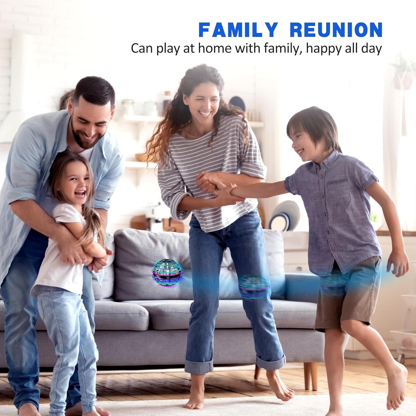 Flying Spinner Toy with LED Lights – Outdoor & Indoor Fun | ম্যাজিক উড়ন্ত বল