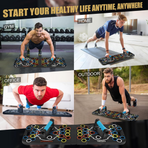 15-in-1 Multi-Functional Push Up Board | Portable Home Gym