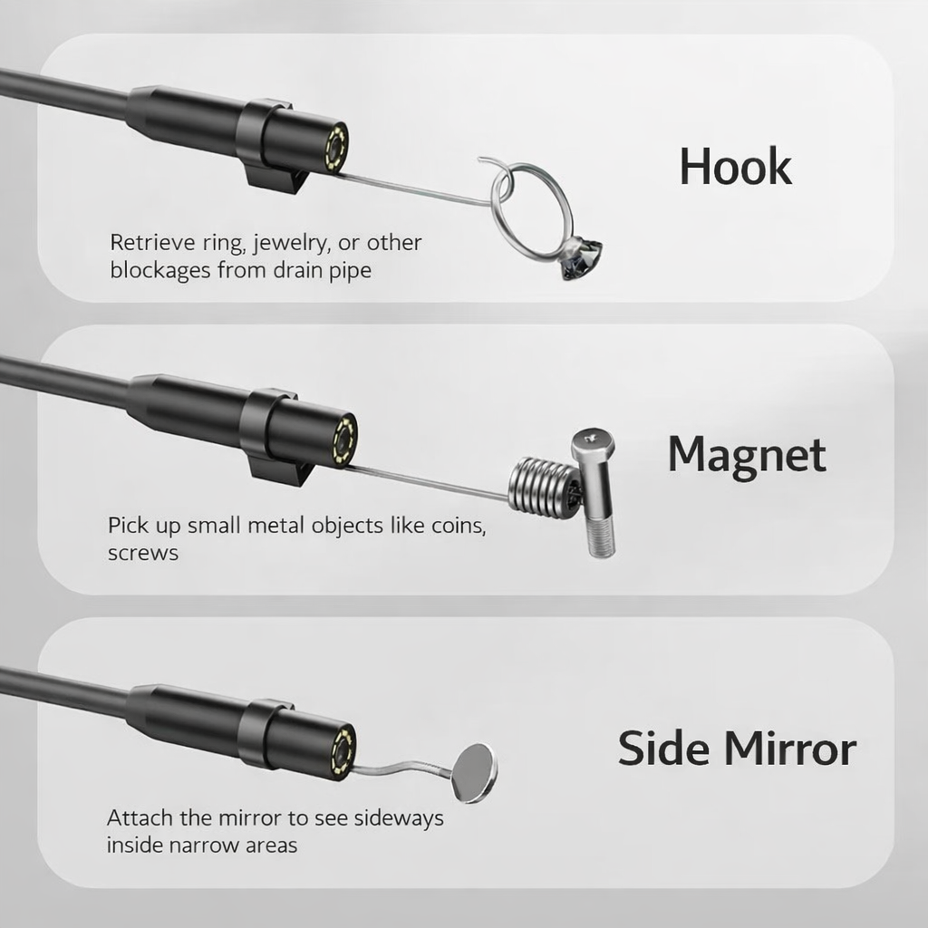 Mini USB Wire Camera for Android – Waterproof Inspection Camera  || 3.5 Meter Wire|| Hard Wire