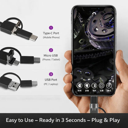 Mini USB Wire Camera for Android – Waterproof Inspection Camera  || 3.5 Meter Wire|| Hard Wire