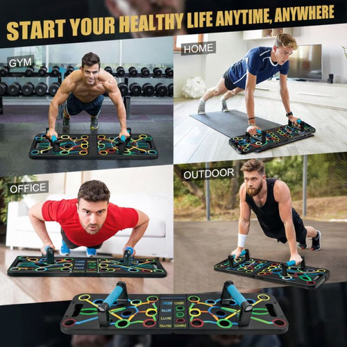 15-in-1 Multi-Functional Push Up Board | Portable Home Gym