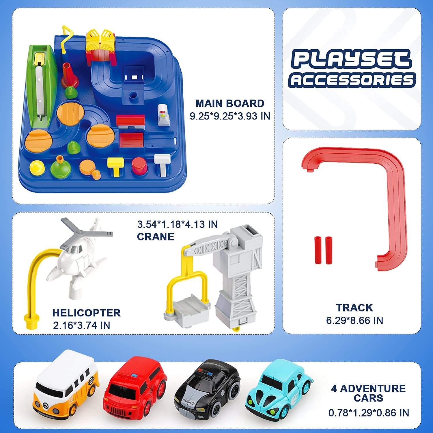 Kids Mechanical Adventure Rescue Game – Educational Puzzle Track Toy with Music | বাচ্চাদের মেকানিক্যাল অ্যাডভেঞ্চার গেম