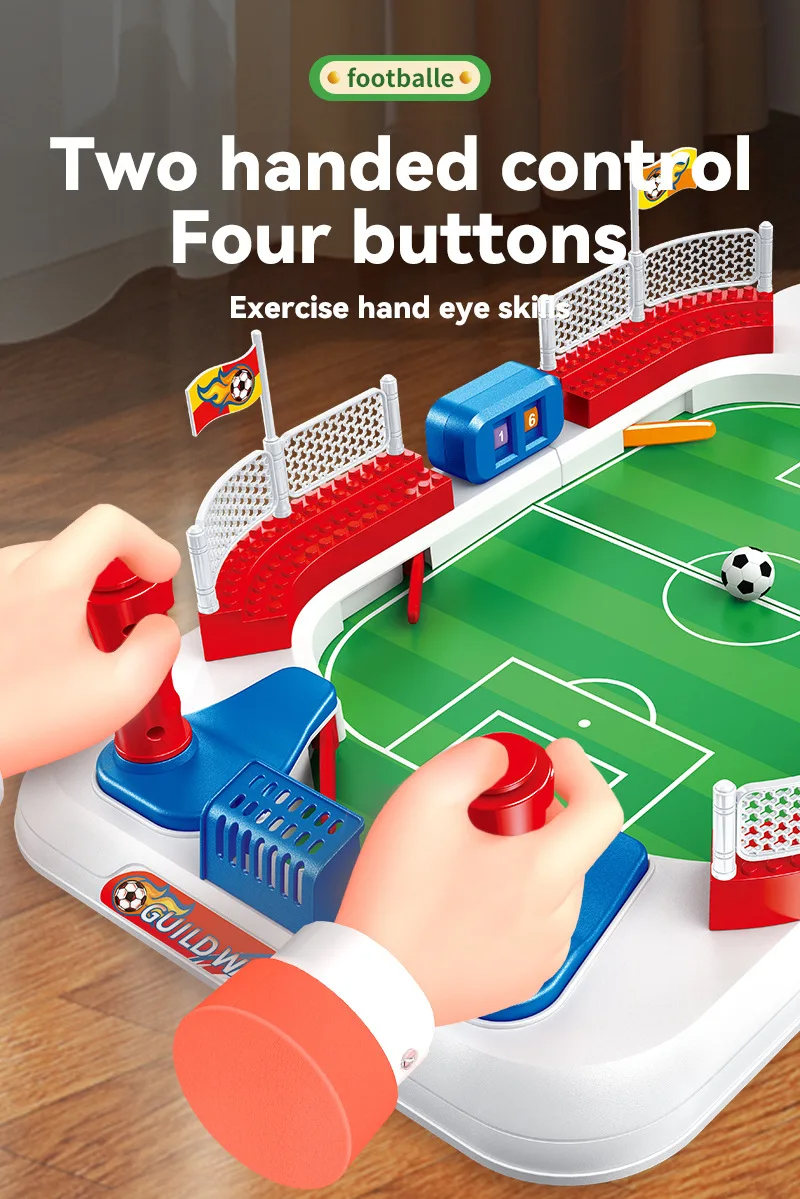 Mini Football Soccer Board Game | 4-Button Football Control Toy for Kids & Adults