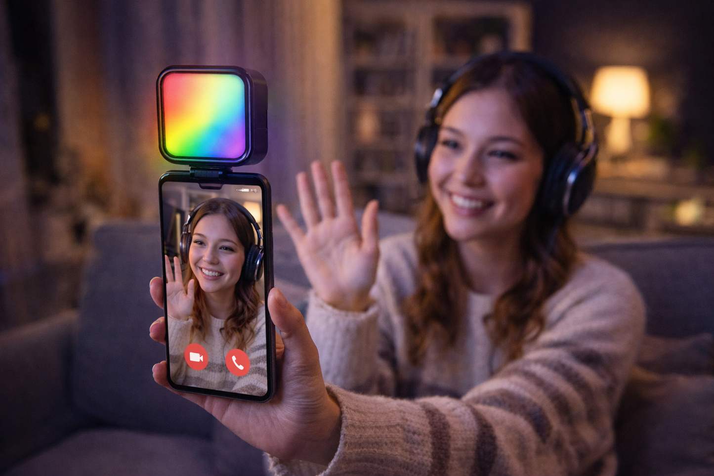 Viral Influencer Light ✨ | Multi-Mood LED Light for Reels, Video & Selfie