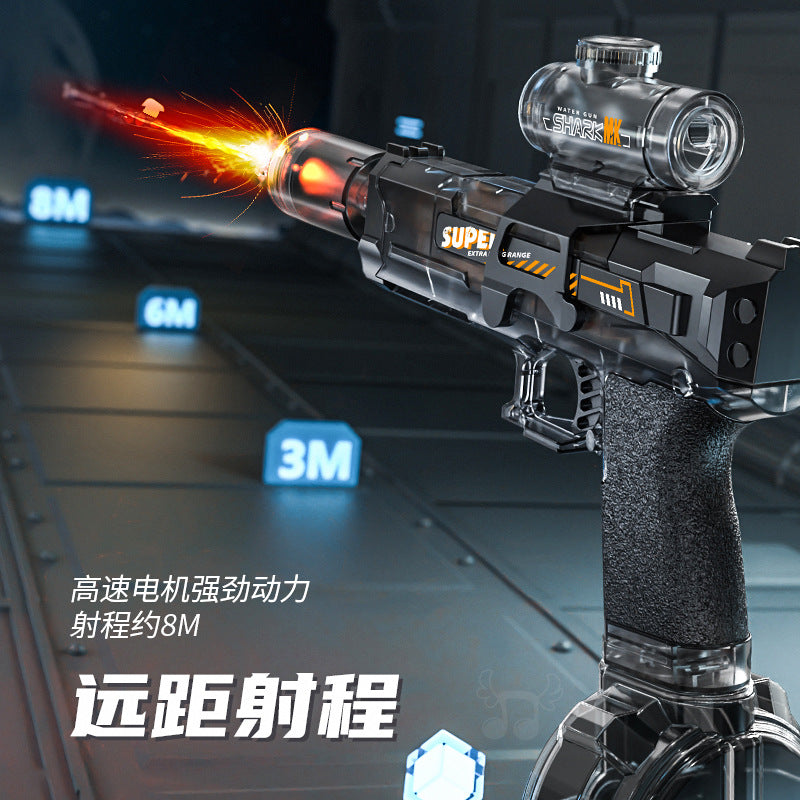 Super Shark Z-Lock Water Shoot Gun | সুপার শার্ক জি-লক ওয়াটার শুট গান (4 মিটার রেঞ্জ + লাইট ইফেক্ট)