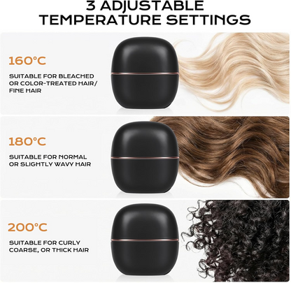 Mini Rechargeable Hair Straightener – Portable Styling Anytime, Anywhere ✨