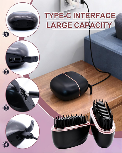 Mini Rechargeable Hair Straightener – Portable Styling Anytime, Anywhere ✨