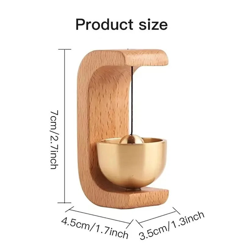 Wind Chime Door Bell 🔔 | Magnetic | Wooden Aesthetic | Copper Tone | ঘরের সৌন্দর্য বাড়ান