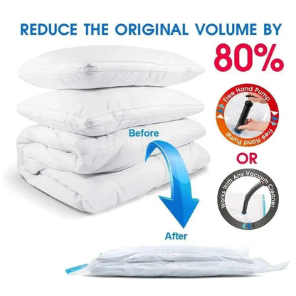 5 PCS Vacuum Storage Bag | কাপড়, লেপ, বালিশ — সব Compress করুন | জায়গা বাঁচান 50%  | ঘর গোছানোর Best Solution | 80x110 CM Size
