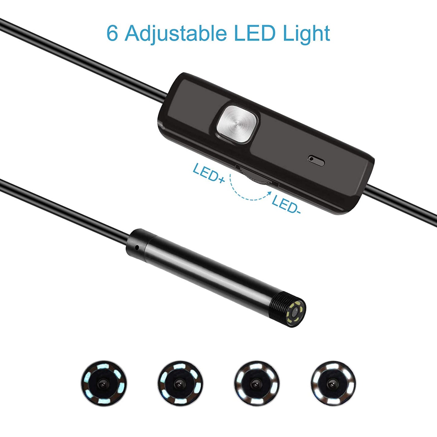 3-in-1 Mini USB Endoscope Camera – HD Waterproof Inspection Camera for Android, Car, Pipe & AC