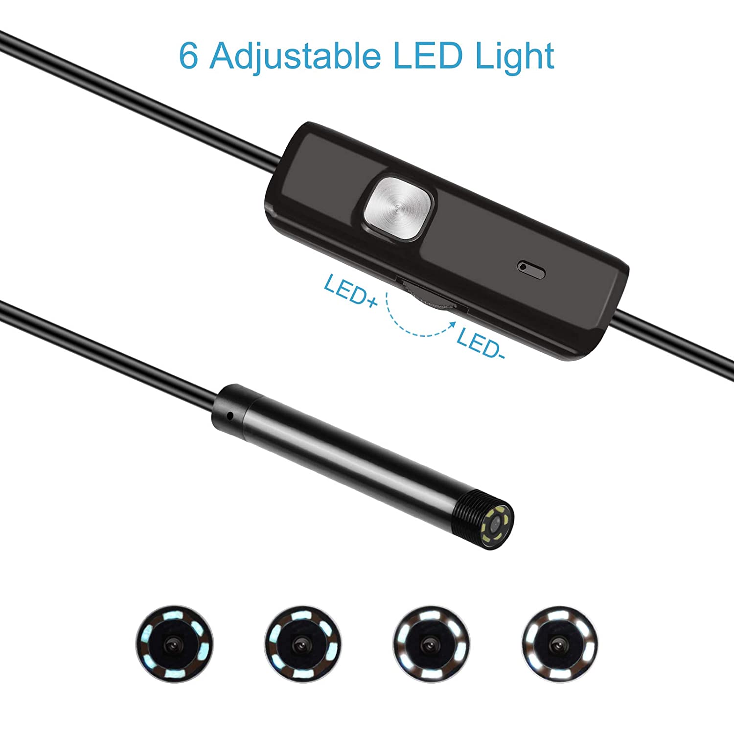 3-in-1 Mini USB Endoscope Camera – HD Waterproof Inspection Camera for Android, Car, Pipe & AC
