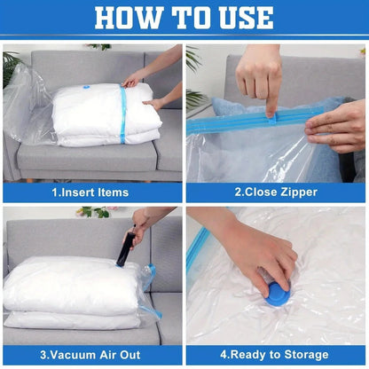 5 PCS Vacuum Storage Bag | কাপড়, লেপ, বালিশ — সব Compress করুন | জায়গা বাঁচান 50%  | ঘর গোছানোর Best Solution | 80x110 CM Size