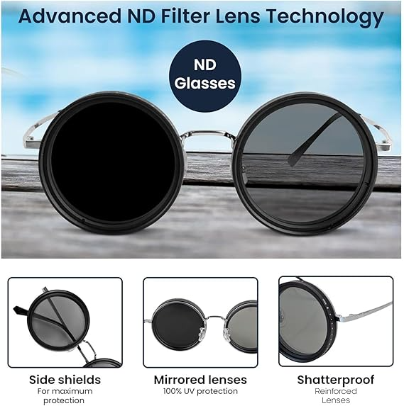 Adjustable Sun Glass Filter 1-9 Levels for outdoors