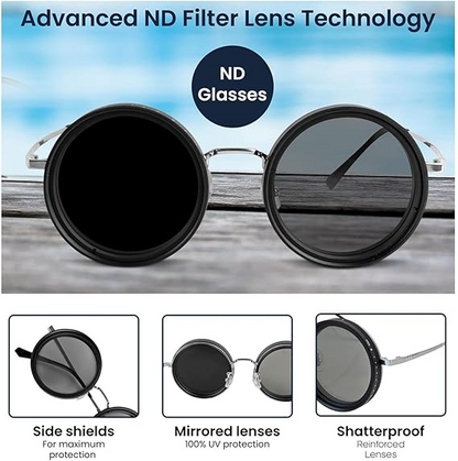Adjustable Sun Glass Filter 1-9 Levels for outdoors