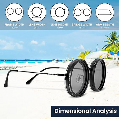 Adjustable Sun Glass Filter 1-9 Levels for outdoors